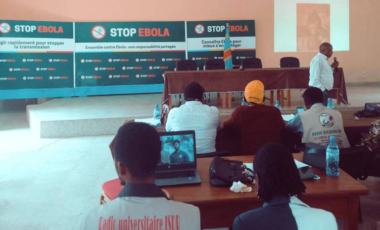 Sud Kivu : L’UNPC clôture la session de capacitation des journalistes sur la lutte contre Ebola